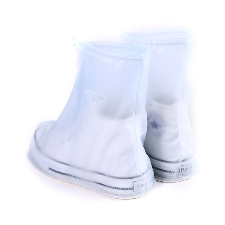 Fashion PVC Non-slip Waterproof Thick-soled Shoe Cover Size: M, Size: M