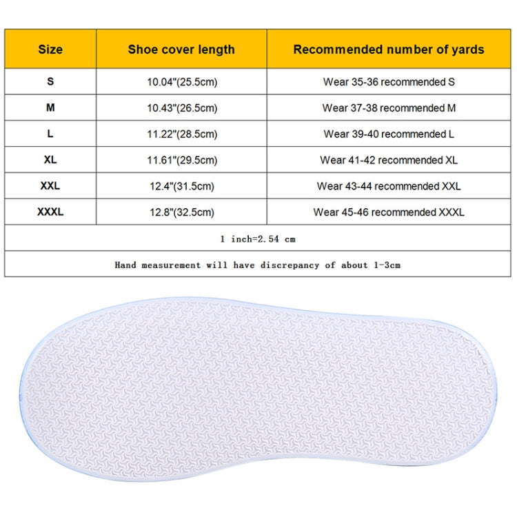 Fashion PVC Non-slip Waterproof Thick-soled Shoe Cover Size: M, Size: M