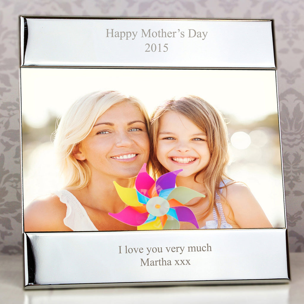 Personalised Silver 6x4 Inch Photo Frame