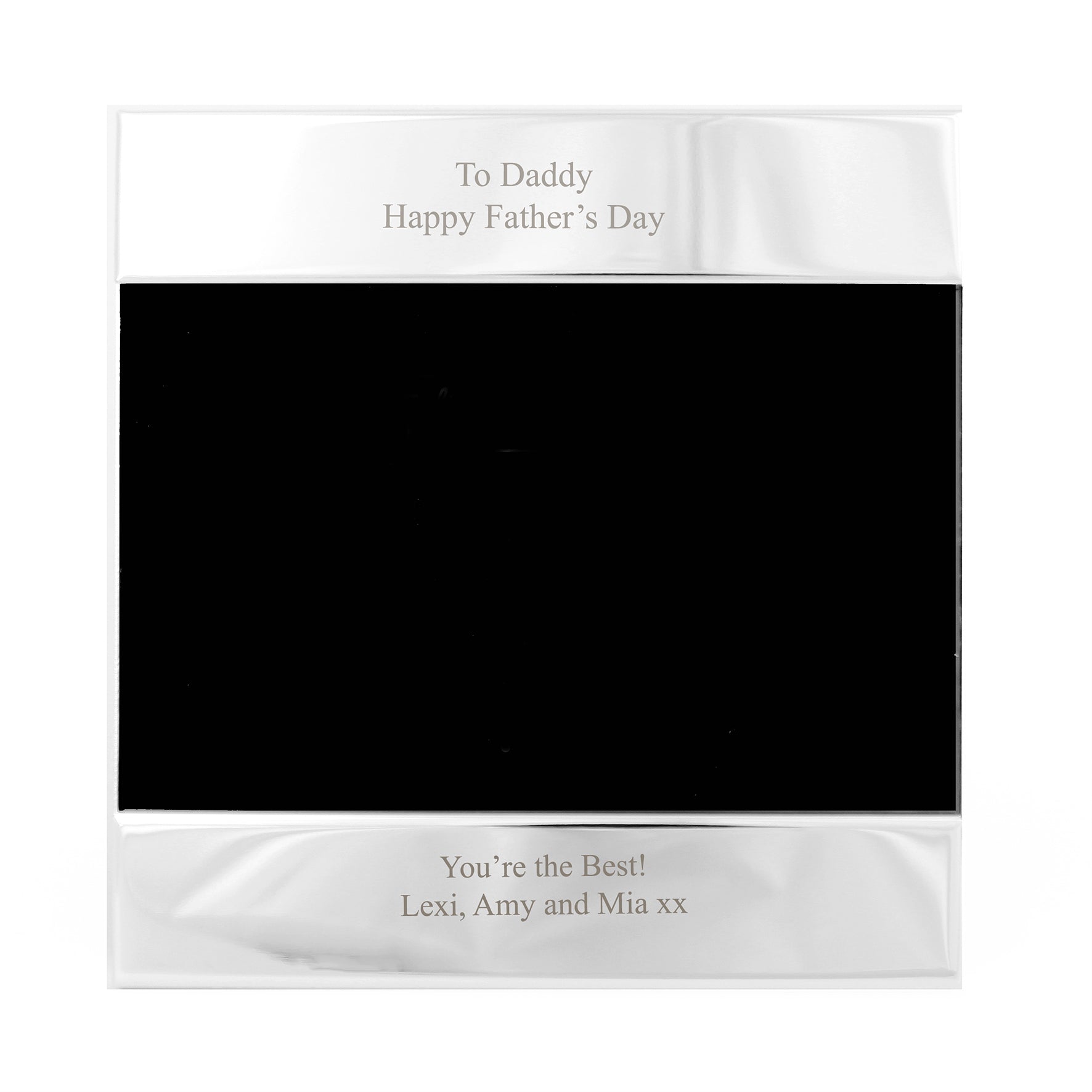 Personalised Silver 6x4 Inch Photo Frame
