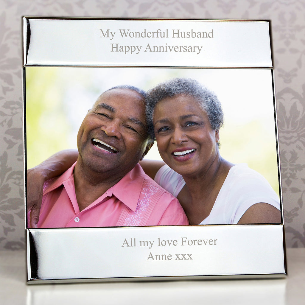 Personalised Silver 6x4 Inch Photo Frame
