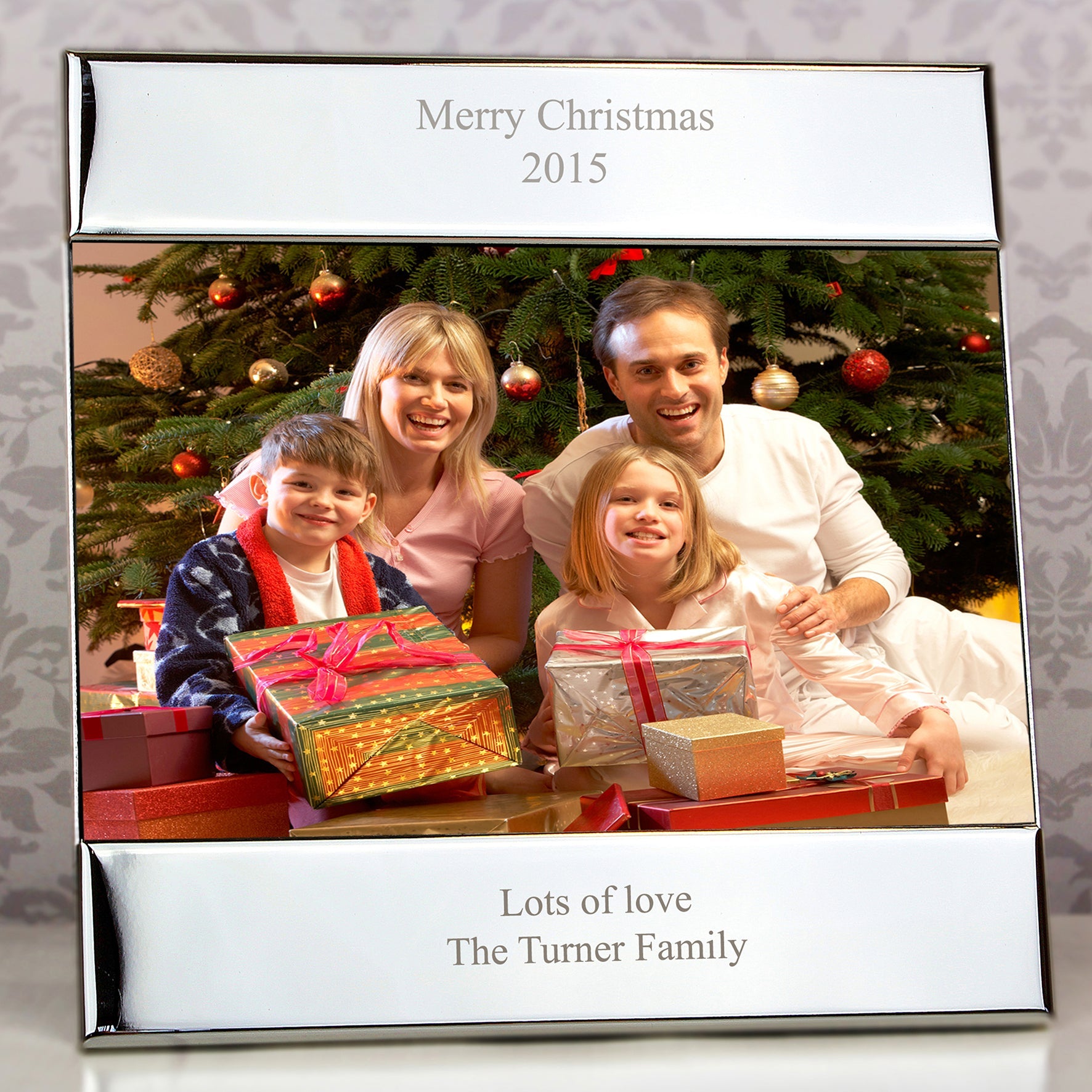 Personalised Silver 6x4 Inch Photo Frame