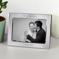 Personalised Silver Plated 6x4 Inch Landscape Photo Frame