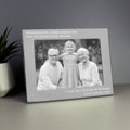 Personalised Free Text 5x7 Inch Silver Photo Frame