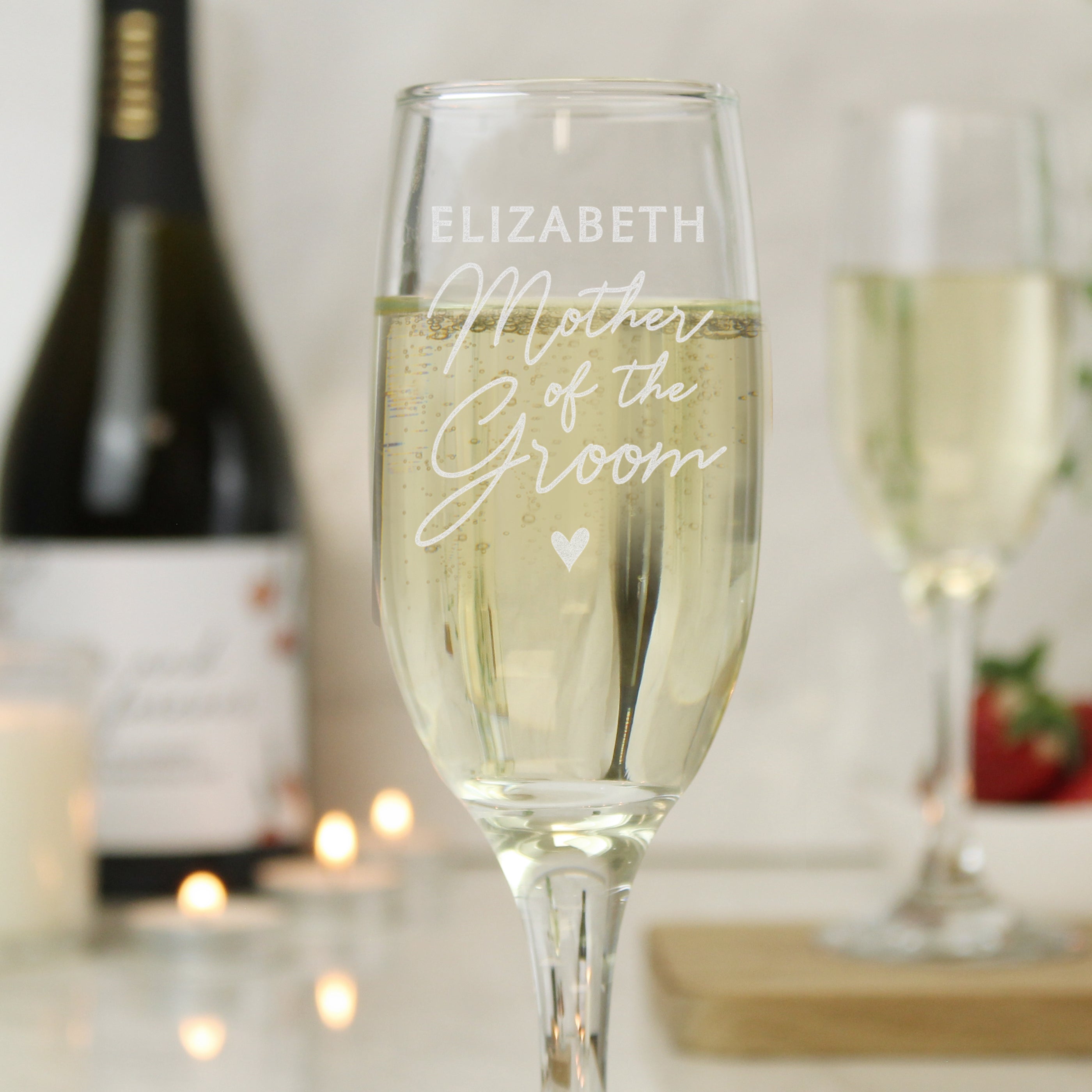 Personalised Mother Of The Groom Flute Glass