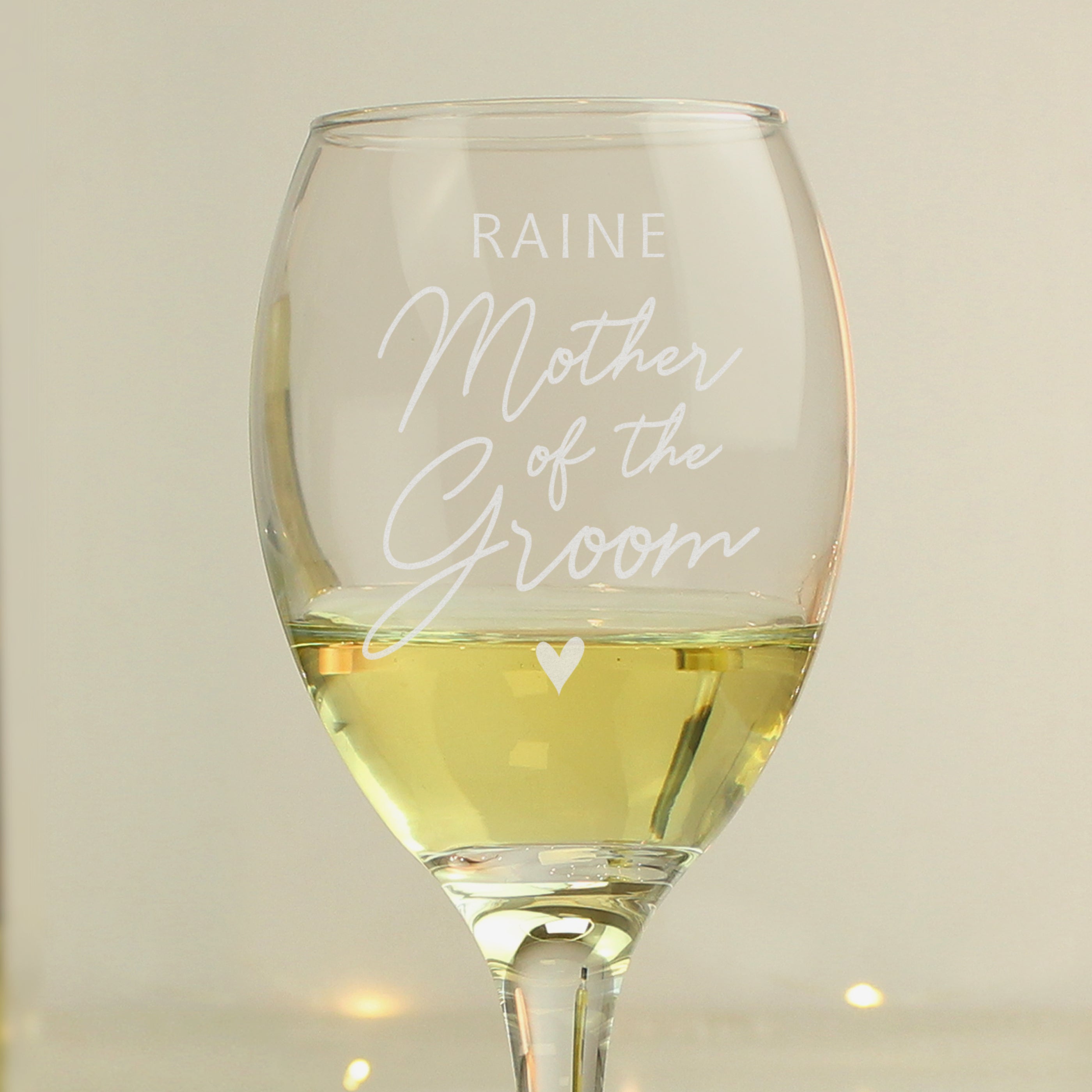 Personalised Mother Of The Groom Wine Glass