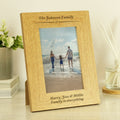 Personalised Formal 6x4 Inch Oak Finish Photo Frame