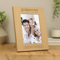 Personalised Godparents 5x7 Inch Wooden Photo Frame