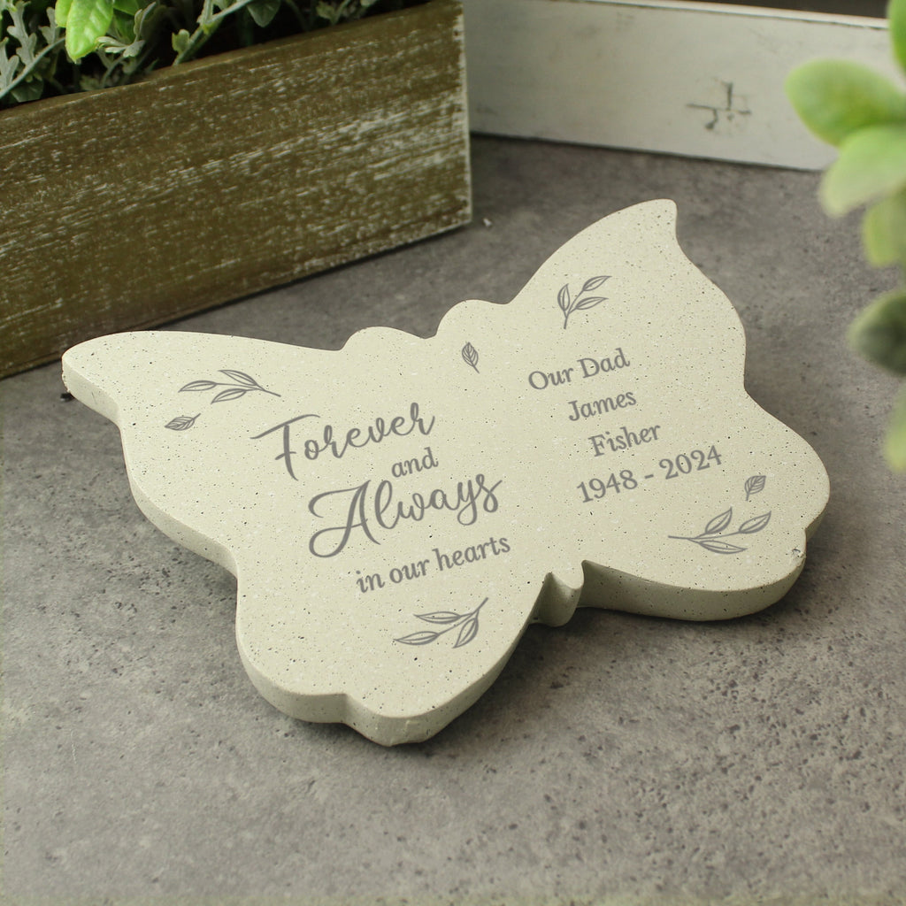 Personalised Forever And Always Memorial Butterfly