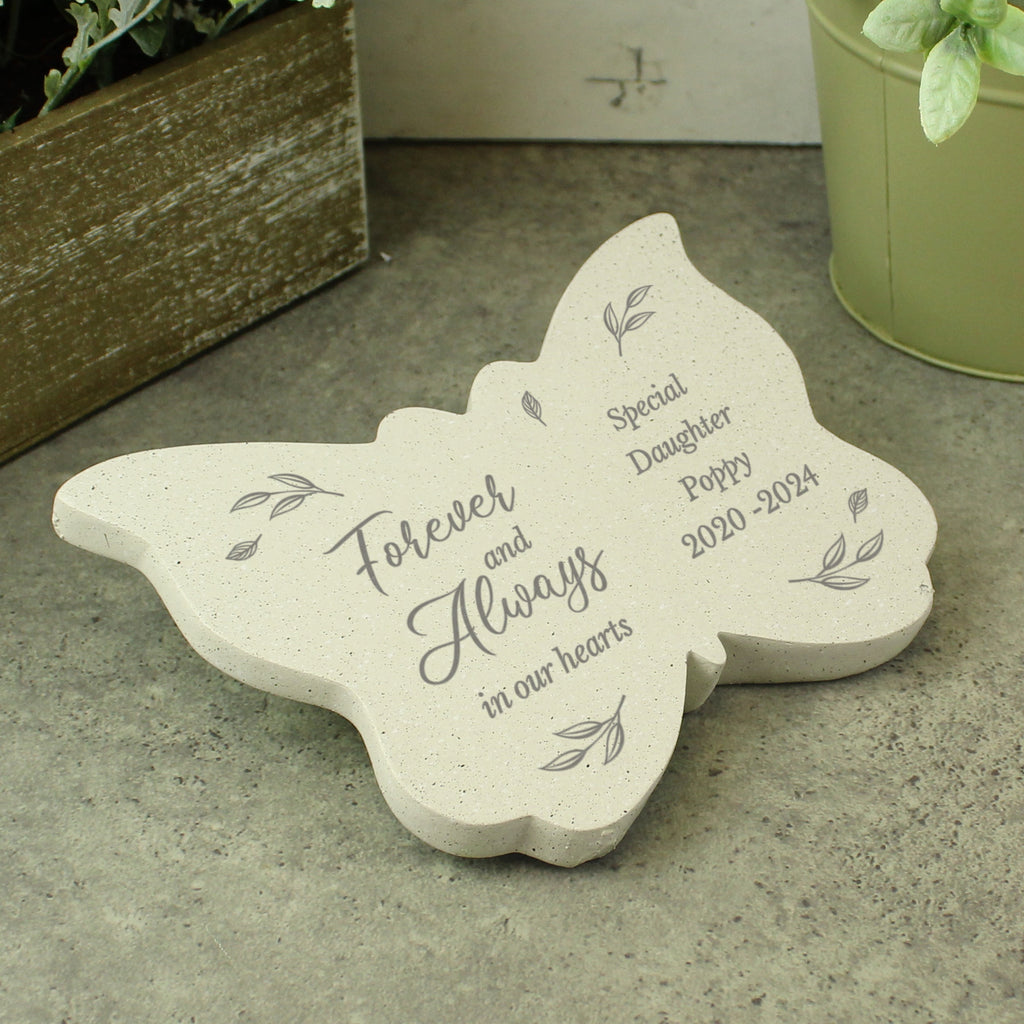 Personalised Forever And Always Memorial Butterfly