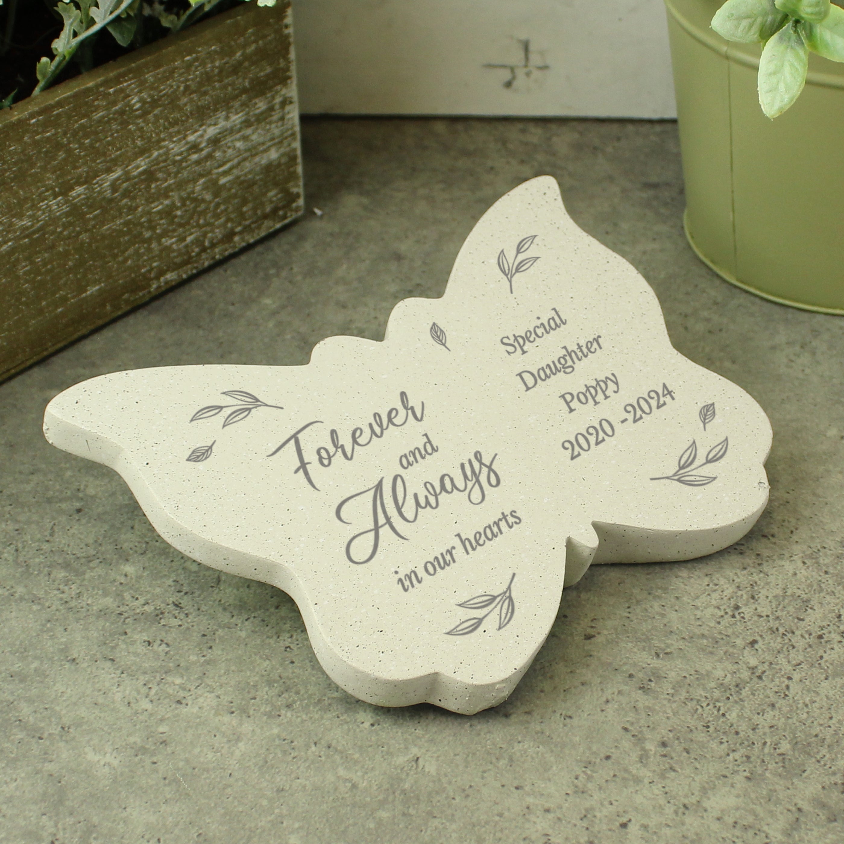 Personalised Forever And Always Memorial Butterfly