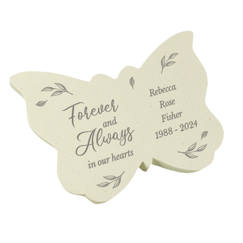 Personalised Forever And Always Memorial Butterfly