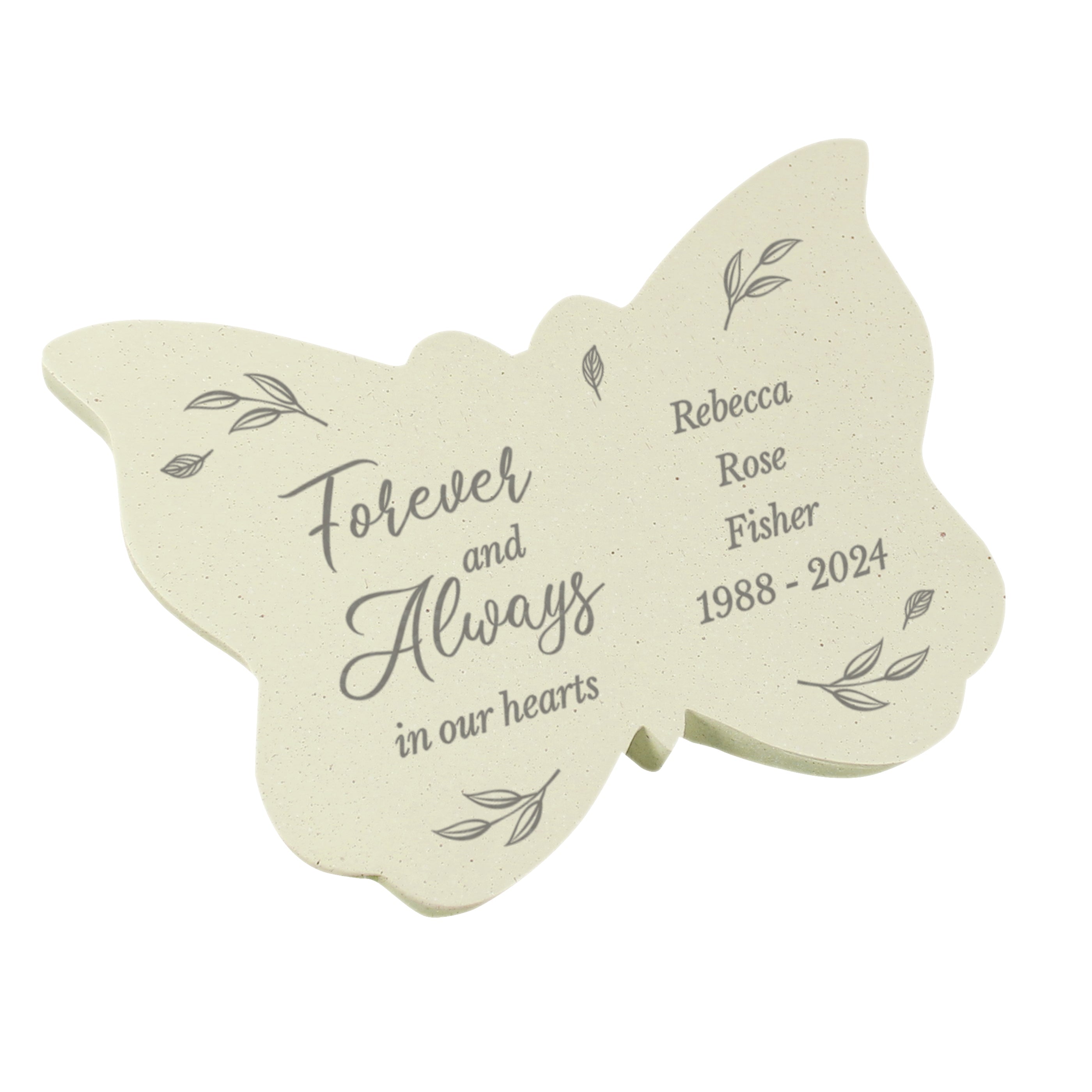 Personalised Forever And Always Memorial Butterfly