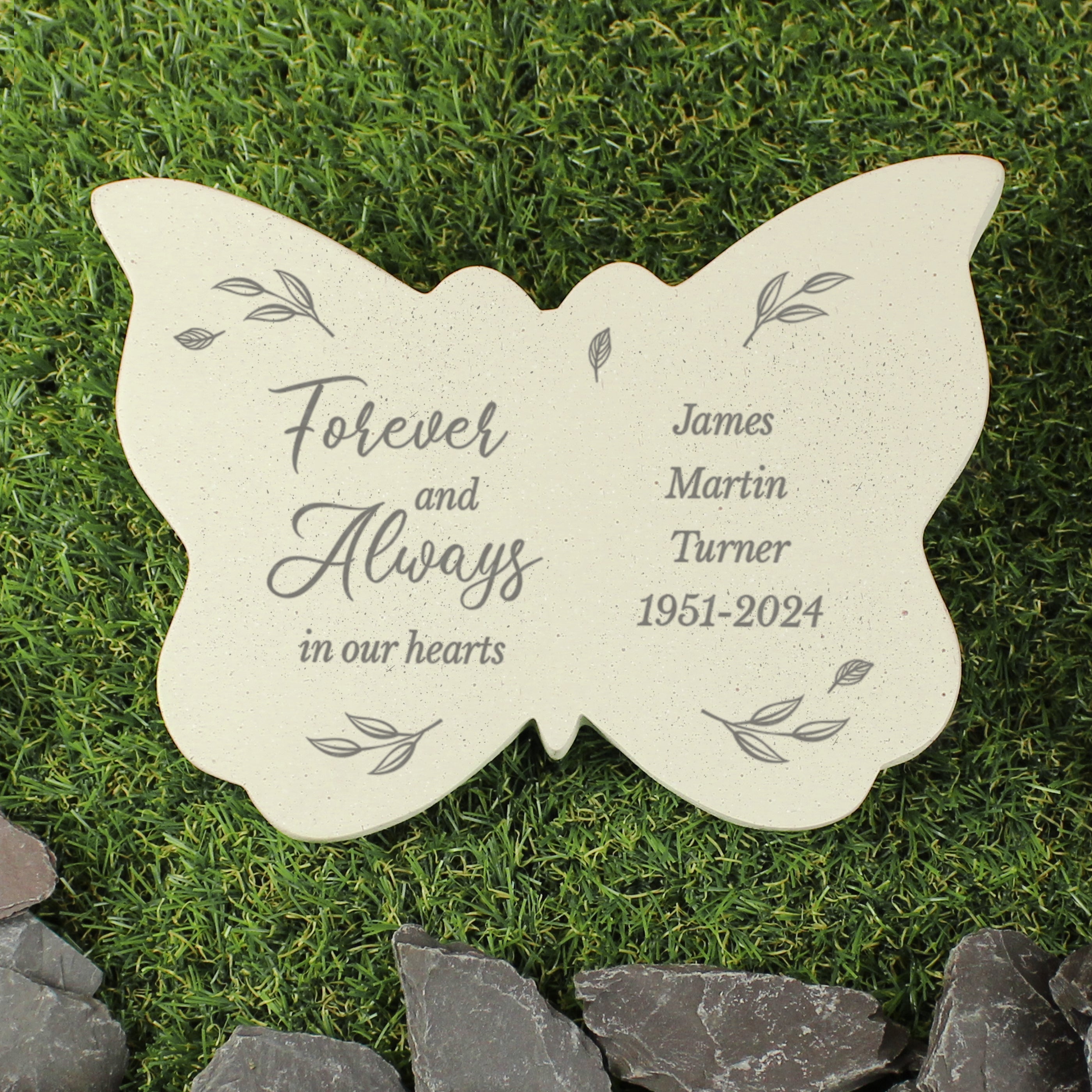 Personalised Forever And Always Memorial Butterfly