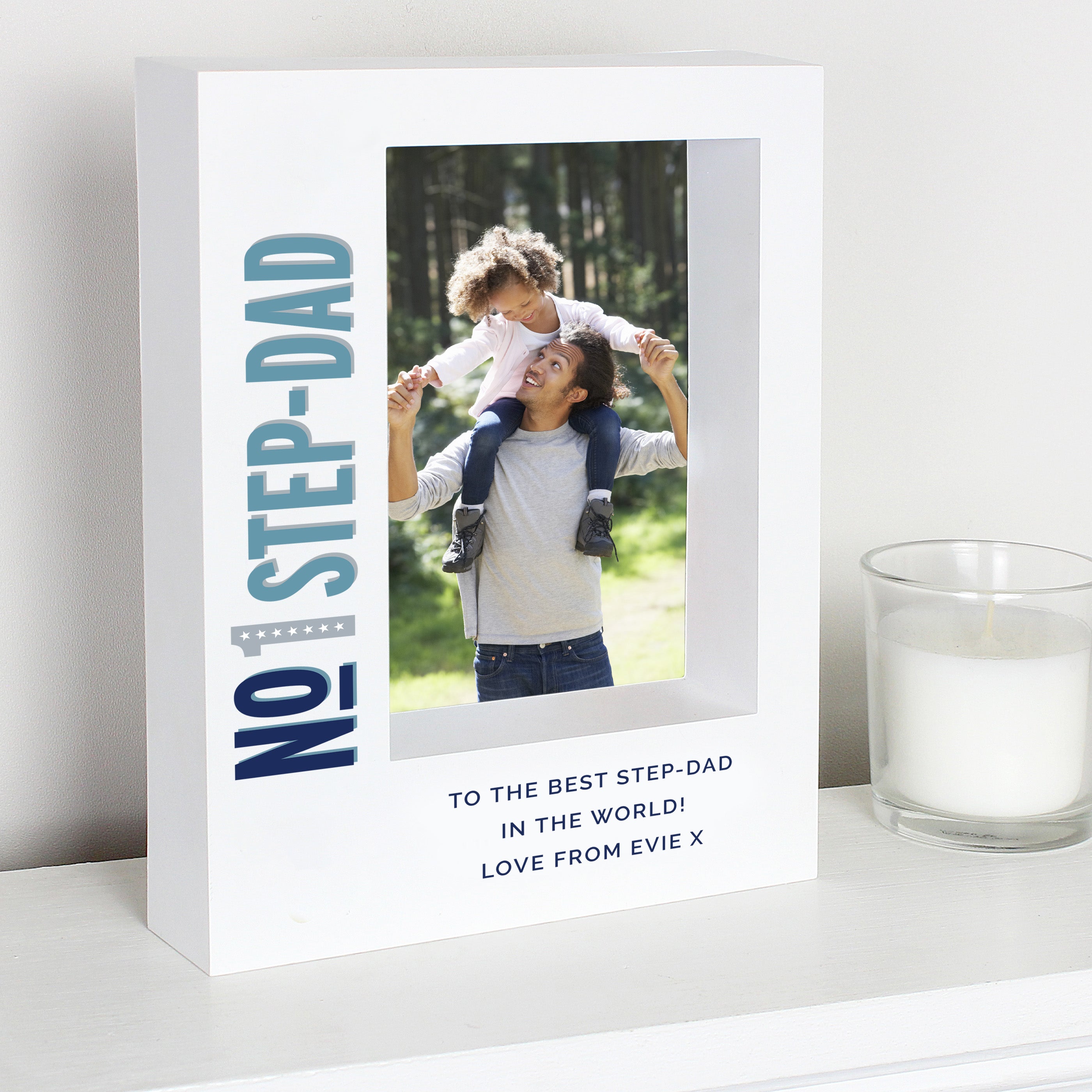 Personalised No.1 5x7 Inch Box Photo Frame