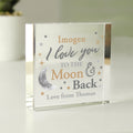 Personalised To The Moon And Back... Large Crystal Token