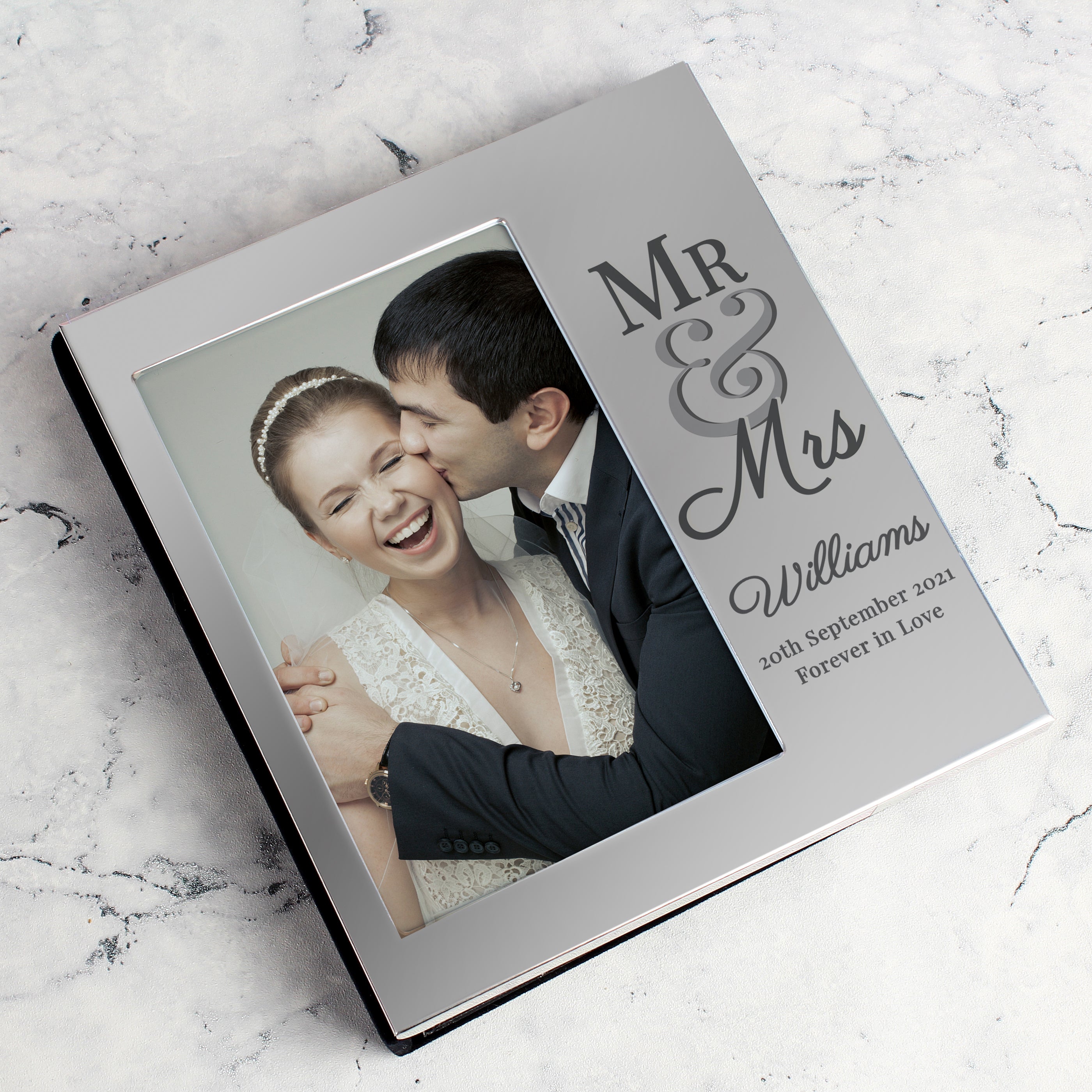 Personalised Mr & Mrs 6x4 Inch Photo Album