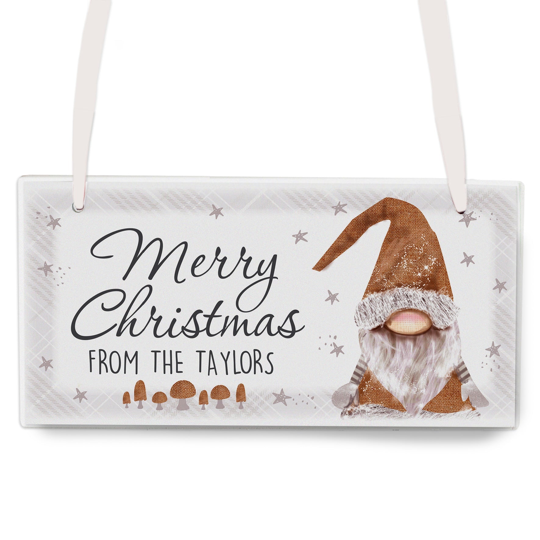 Personalised Scandinavian Gnome Wooden Sign