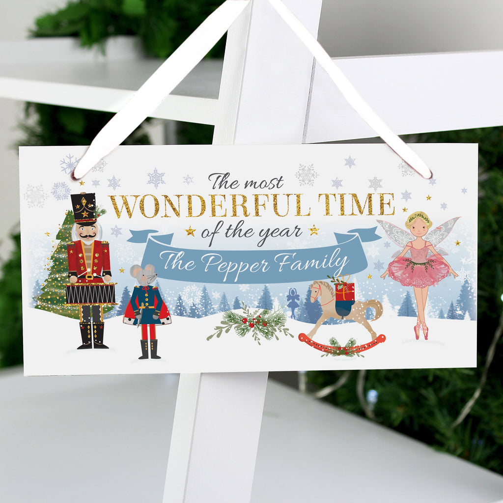 Personalised Nutcracker Wooden Sign