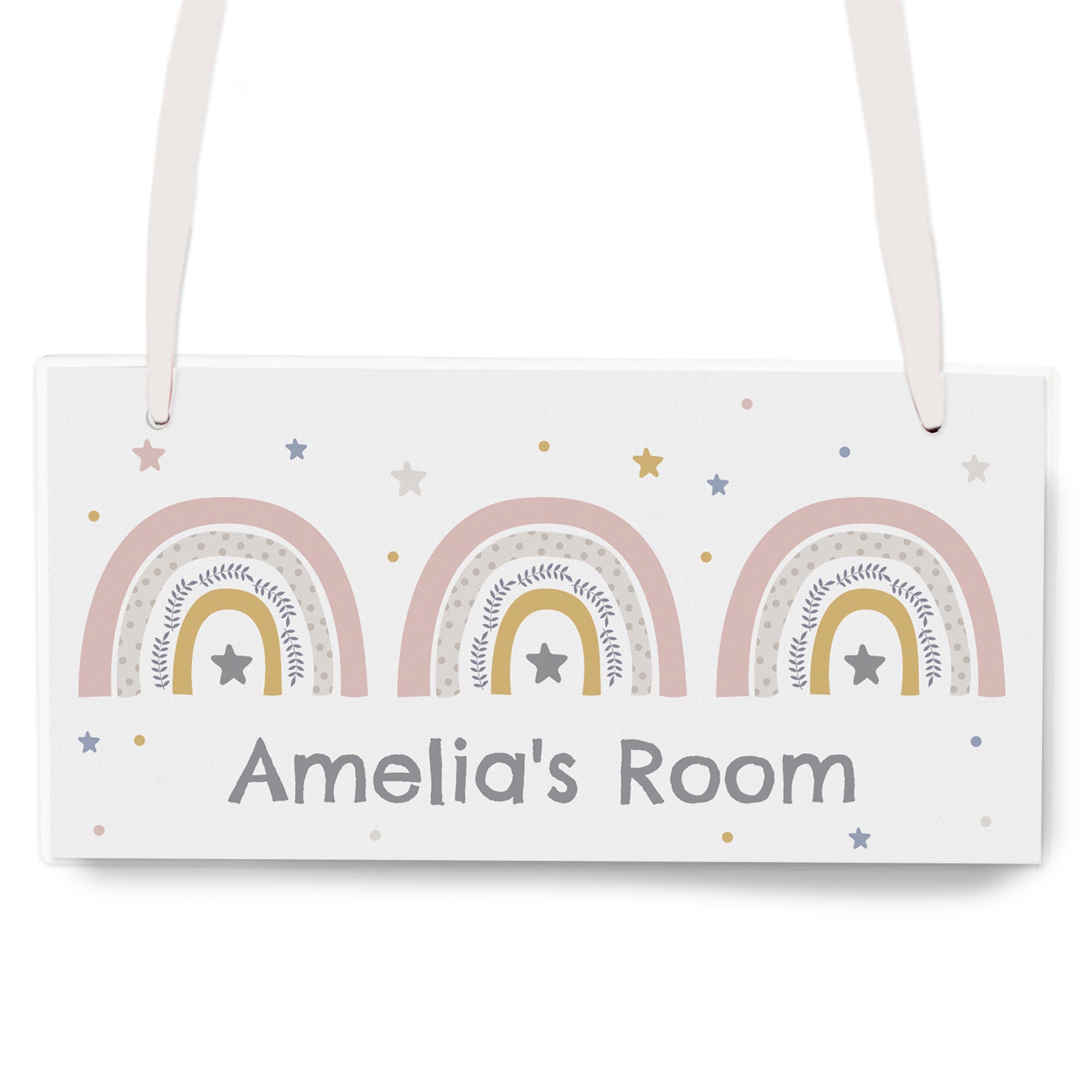 Personalised Rainbow Wooden Sign