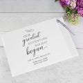 Personalised Greatest Adventure Wedding Hardback Guest Book & Pen