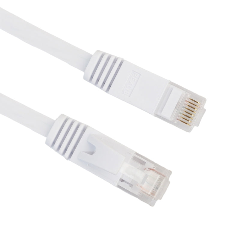 20m CAT6 Ultra-thin Flat Ethernet Network LAN Cable, Patch Lead RJ45 (White)