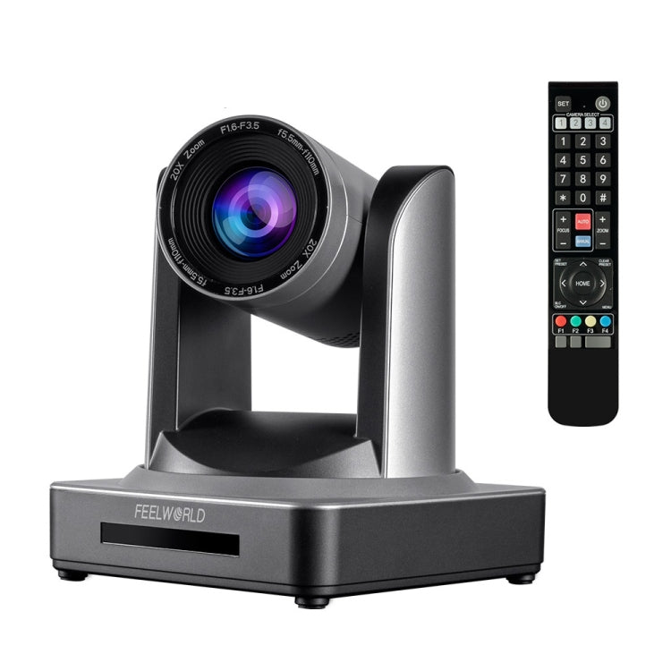 FEELWORLD POE20X Simultaneous 20X Optical Zoom Live Streaming PTZ Camera, EU and US Plug, POE20X
