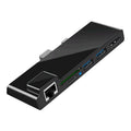 Rocketek SH768 6 in 1 RJ45 / USB 3.0 / HDMI / SD / TF HUB Adapter for Surface Pro 5 / 6, For Surface Pro 5 / 6 with RJ45