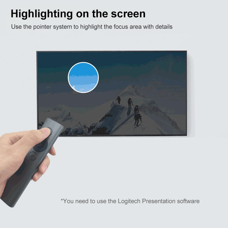 Logitech Spotlight 2.4Ghz USB Wireless Presenter PPT Remote Control Flip Pen, Spotlight (Gold), Spotlight (Grey)