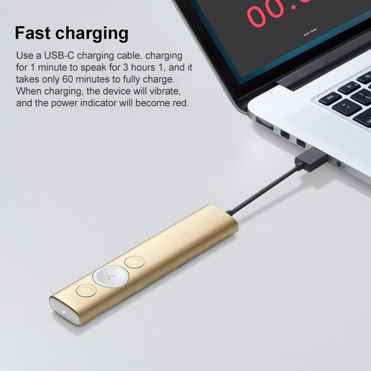 Logitech Spotlight 2.4Ghz USB Wireless Presenter PPT Remote Control Flip Pen, Spotlight (Gold), Spotlight (Grey)