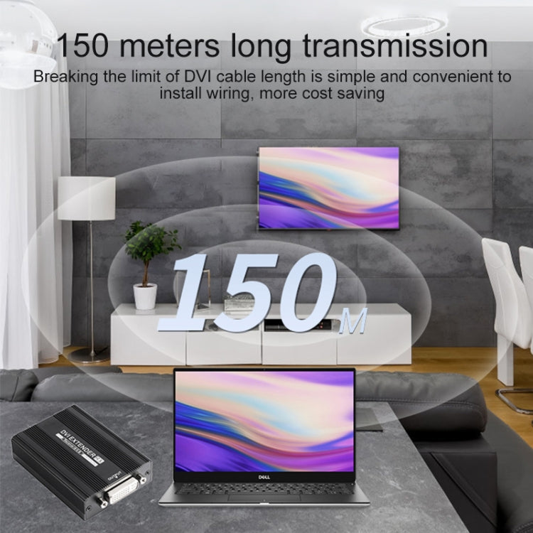 Measy VGA1815 VGA Extender Transmitter and Receiver Converter, POE Single Power Supply, Transmission Distance: 150m(US Plug)