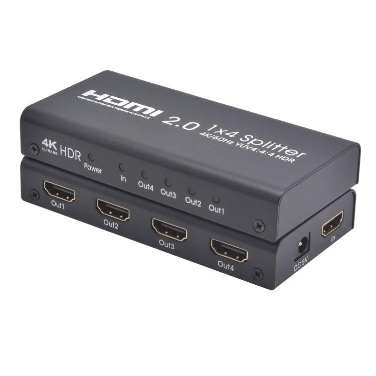 AYS-14V20 HDMI 2.0 1x4 4K Ultra HD Switch Splitter, 1x4 4K