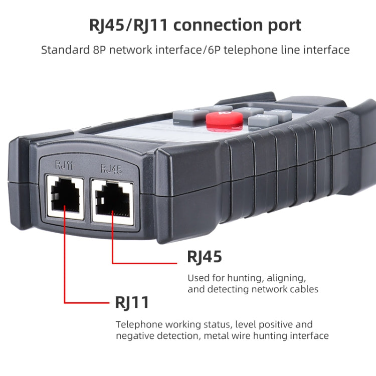 BENETECH GT67 RJ11 / RJ45 Multifunctional Cable Tester Line Finder Net Cable Detector, GT67 Cable Detector
