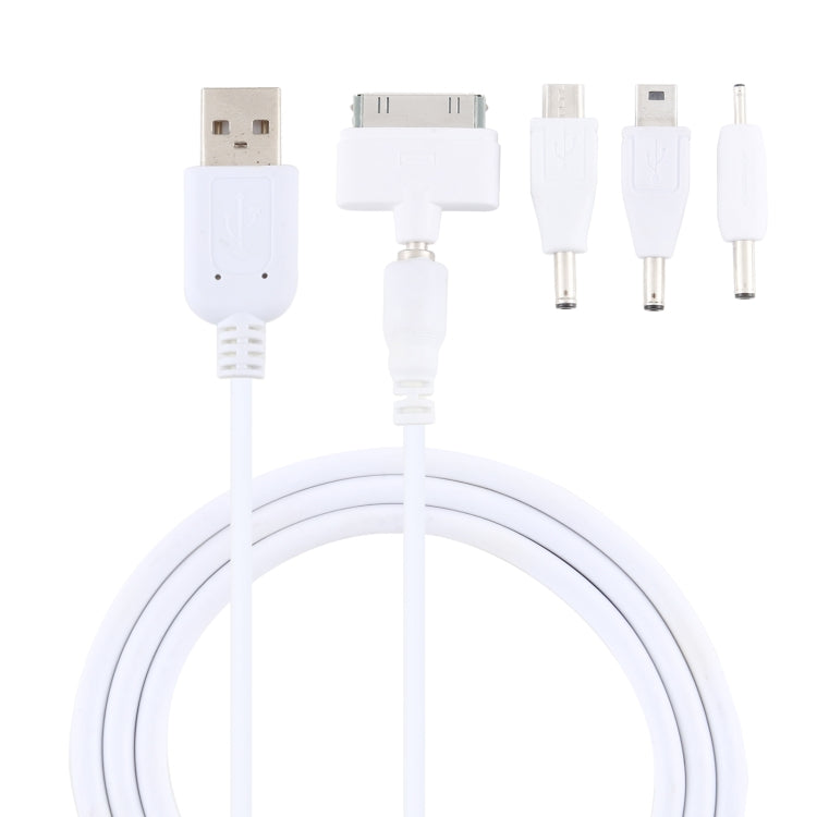 5 in 1 Multi-function Data Cable with 4 Adapters, Suitable for Mico USB / HDMI / Nokia 2.0 / iPhone 4