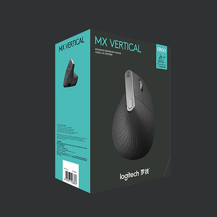 Logitech MX Vertical 4000DPI USB-C / Type-C + Unifying + Bluetooth Three-mode Ergonomic Wireless Vertical Optical Mouse, MX Vertical