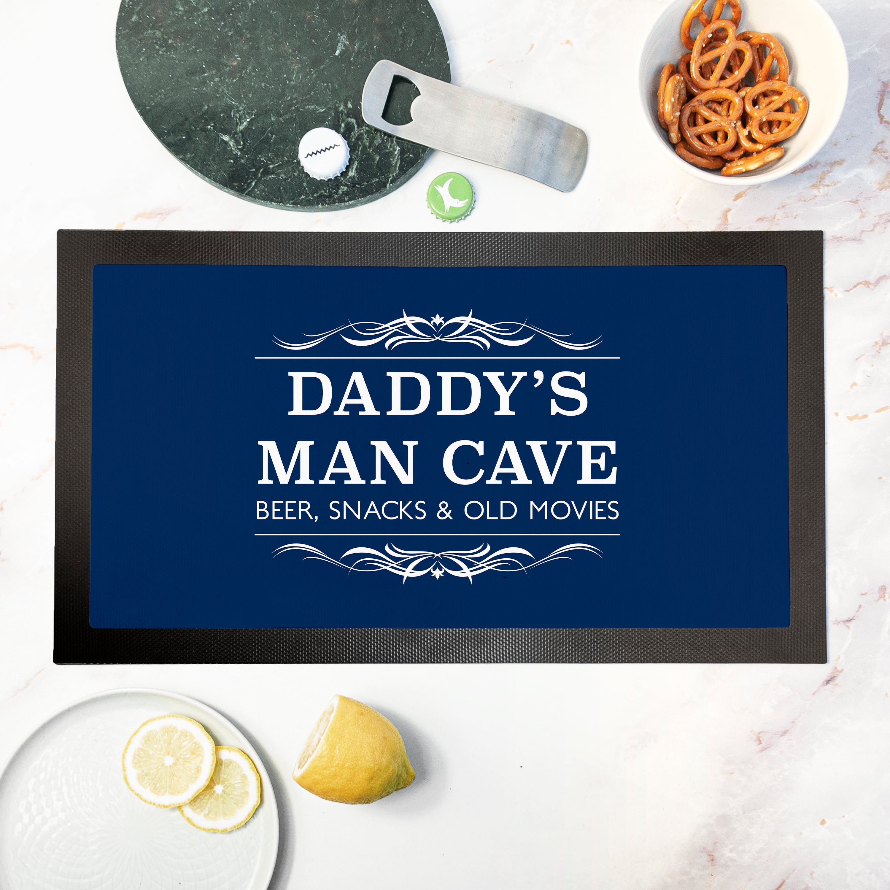 Personalised Gentlemen's Man Cave Bar Mat