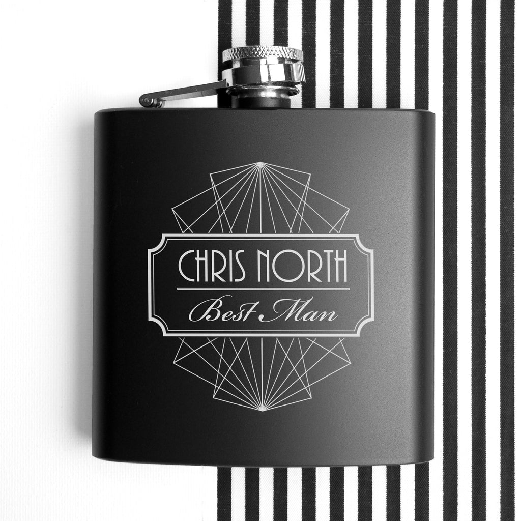 Personalised Best Man Hip Flask