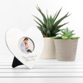 Personalised Silver Plated Heart Photo Frame