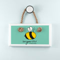 Personalised Bee You White Hanging Sign
