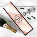 Personalised Wreath Wine Box