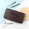 Personalised Wedding Party Grooming Set - Brown