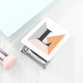 Personalised Geometric Square Compact Mirror - Autumn