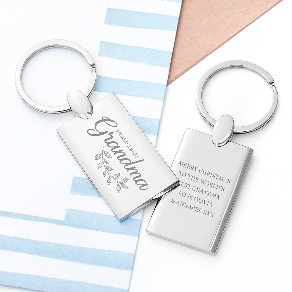 Personalised World's Best Grandad Keyring