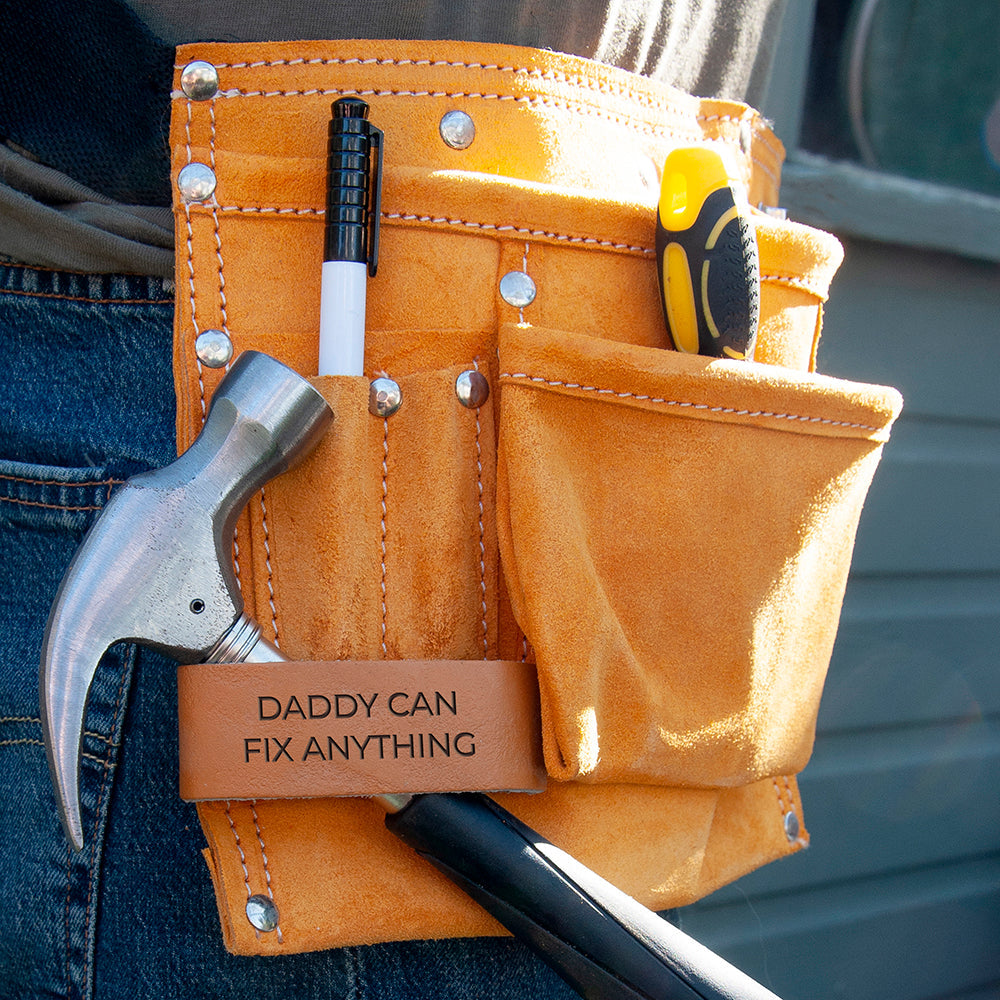 Personalised Leather 11 Pocket Tool Belt