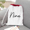 Personalised Kids Hidden Message Sequin Bag - Silver