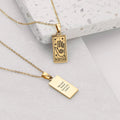 Personalised Fortune Tarot Card Necklace