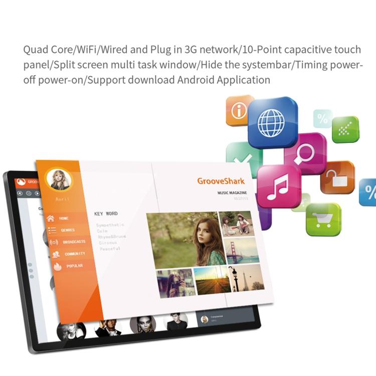 HSD3201 32 inch LCD Display Digital Photo Frame, 4GB+32GB, RK3576S Octa Core, Android 14, 32 inch 4GB+32GB