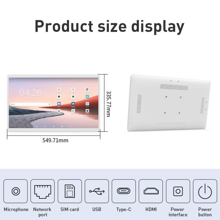 HSD2495T 24 inch IPS Display Advertising Machine Android 14 RK3576S 4GB+32GB, RK3576S 4GB+32GB