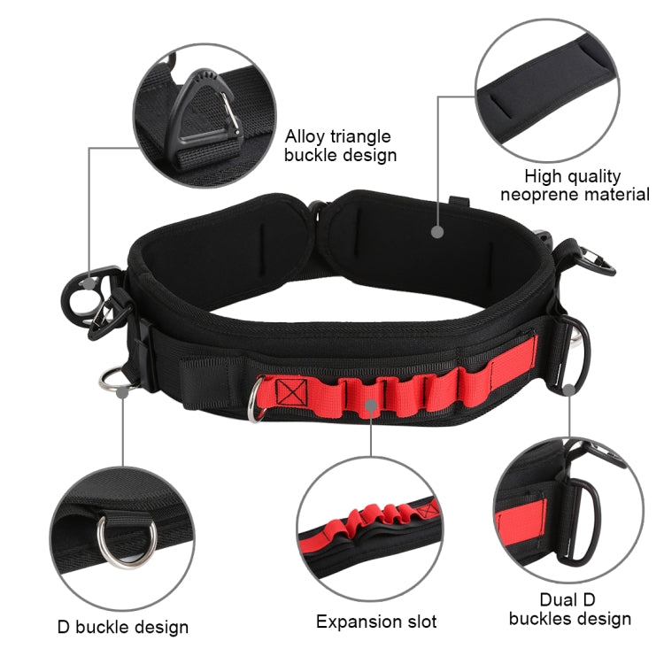 PULUZ 2 in 1 Multi-functional Bundle Waistband Strap + Double Shoulders Strap Kits with Hook for SLR / DSLR Cameras, 2 in 1 Kits