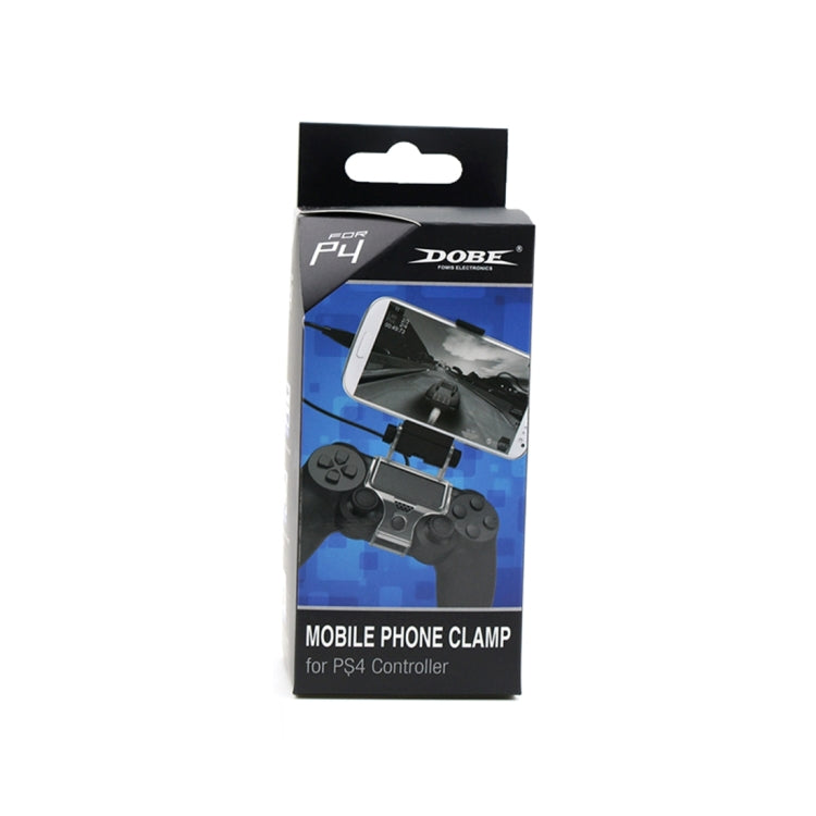 DOBE TP4-016 Smartphone OTG Clamp Holder for Sony PS4 Game Controller, Suitable for Up to 6 inch Phones, TP4-016